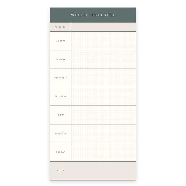 Weekly Schedule Notepad - DIGS