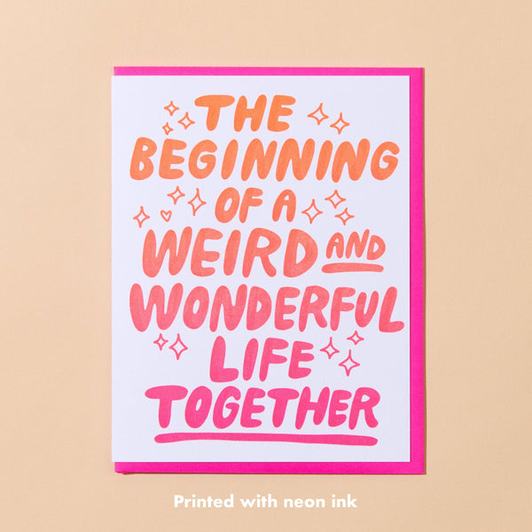 Weird & Wonderful Wedding Card - DIGS