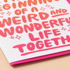 Weird & Wonderful Wedding Card - DIGS