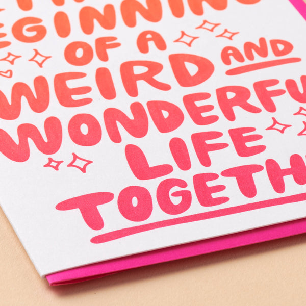 Weird & Wonderful Wedding Card - DIGS