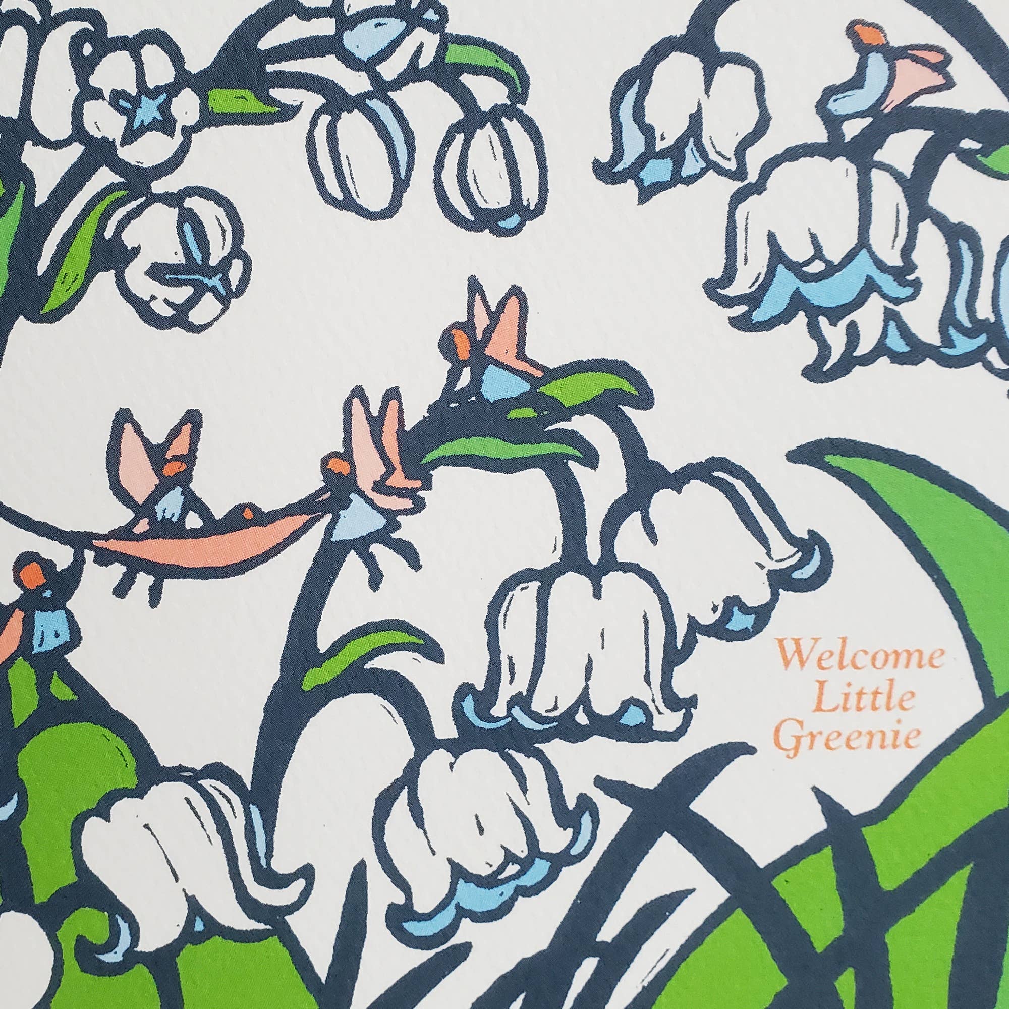 Welcome Little Greenie Baby Card - DIGS