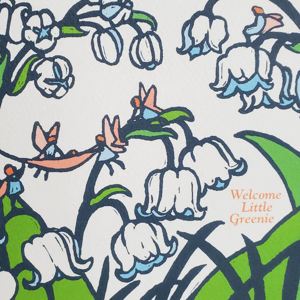 Welcome Little Greenie Baby Card - DIGS
