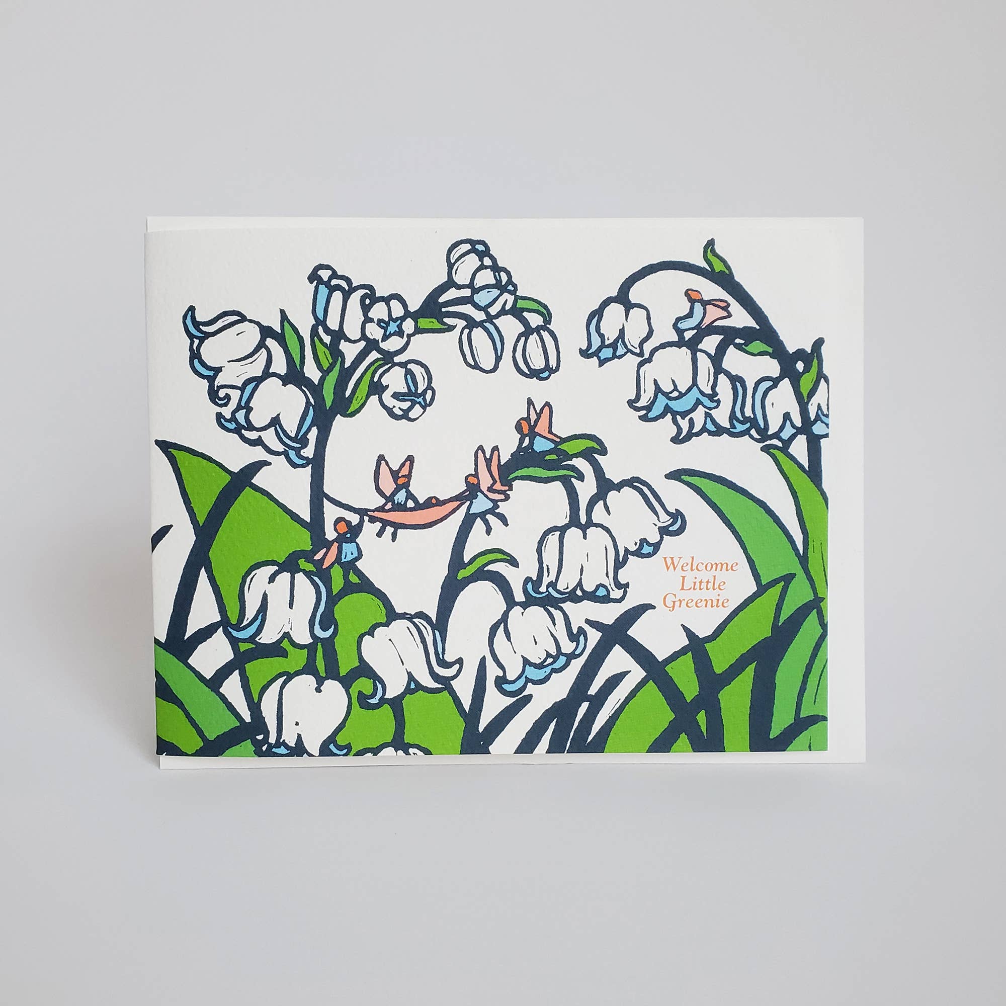 Welcome Little Greenie Baby Card - DIGS