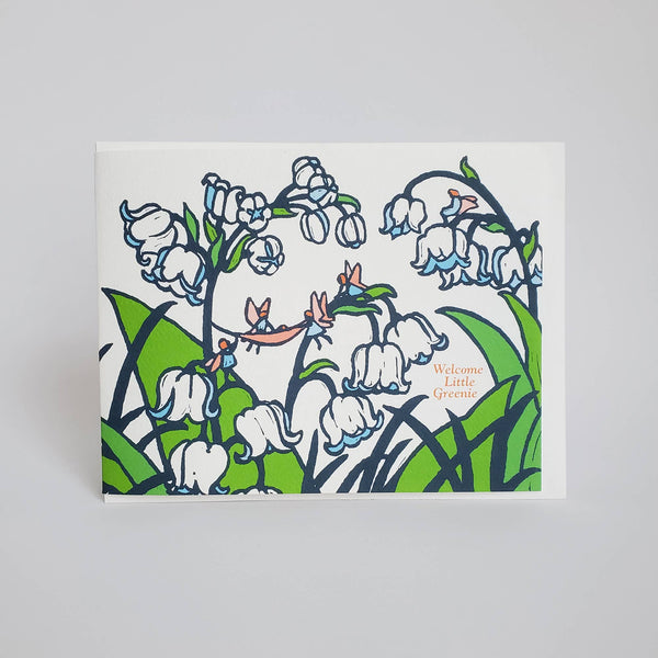 Welcome Little Greenie Baby Card - DIGS