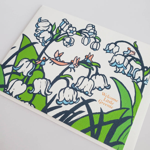 Welcome Little Greenie Baby Card - DIGS