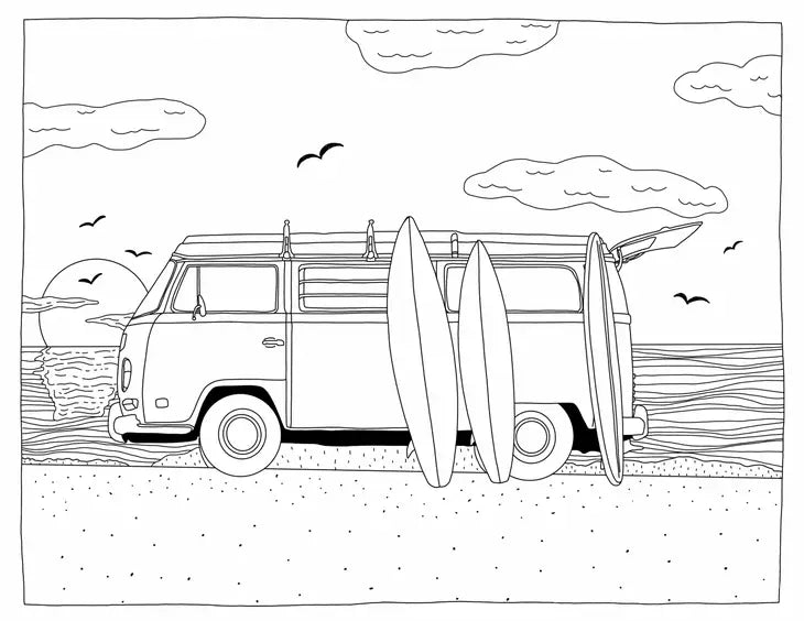 West Coast Wonderful Coloring Book - DIGS