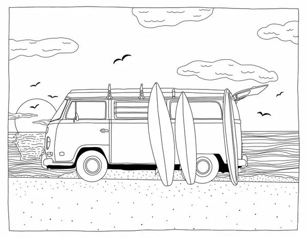 West Coast Wonderful Coloring Book - DIGS