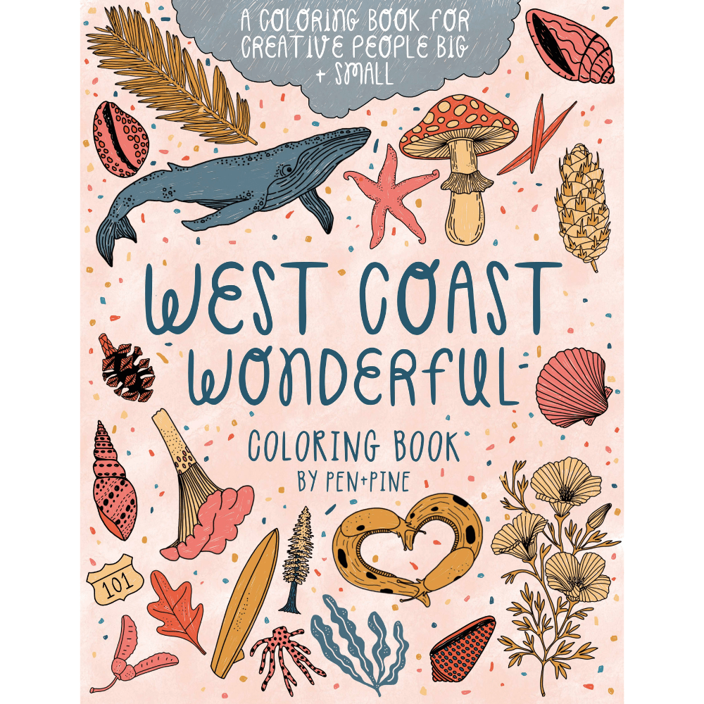 West Coast Wonderful Coloring Book - DIGS