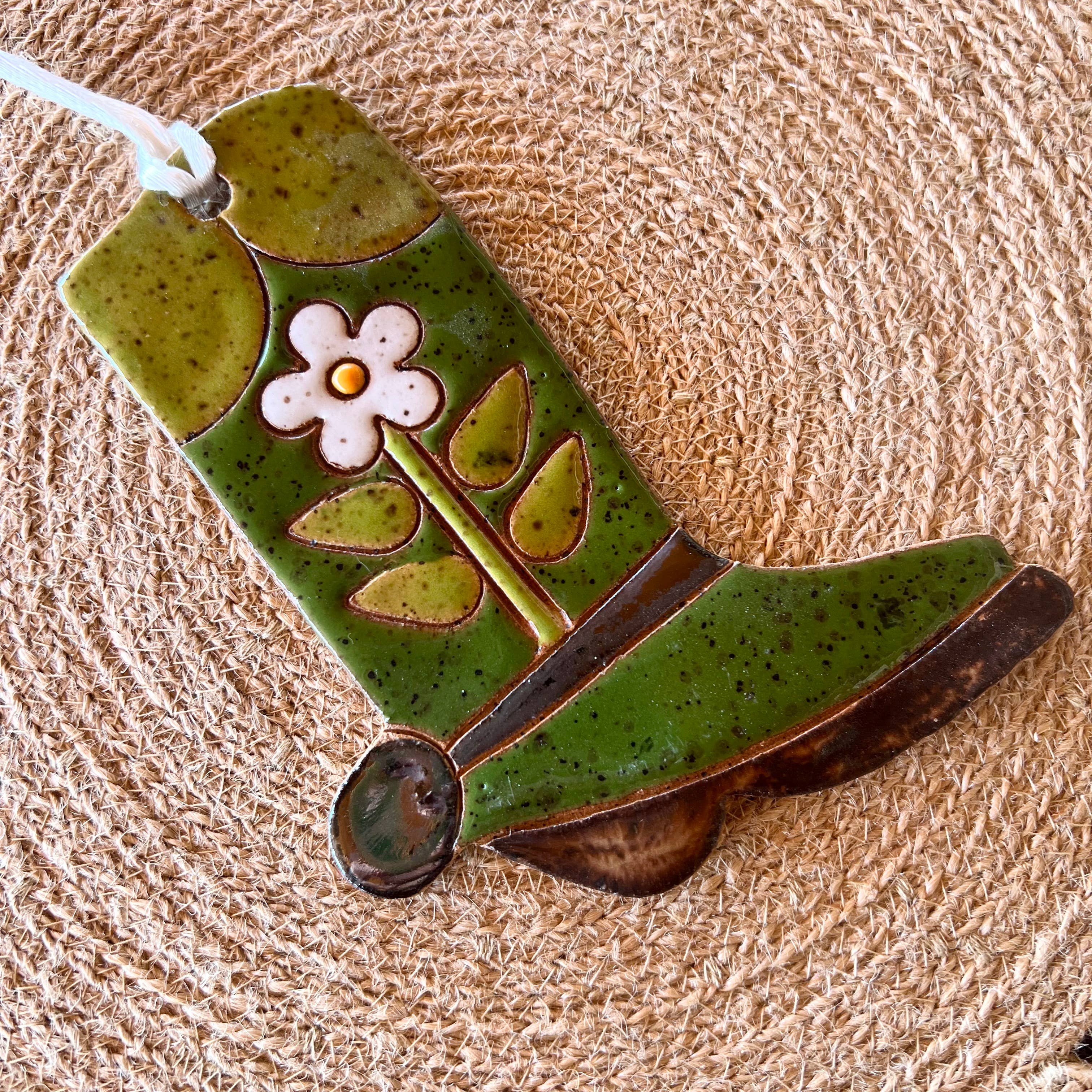 Western Boot Ceramic Ornaments - DIGS