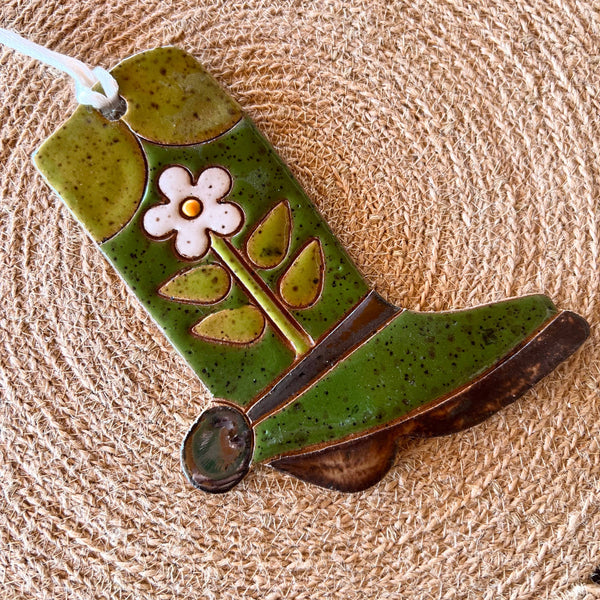 Western Boot Ceramic Ornaments - DIGS