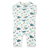 Whales Rolled Sleeve Baby Jumpsuit - DIGS