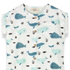 Whales Rolled Sleeve Baby Jumpsuit - DIGS