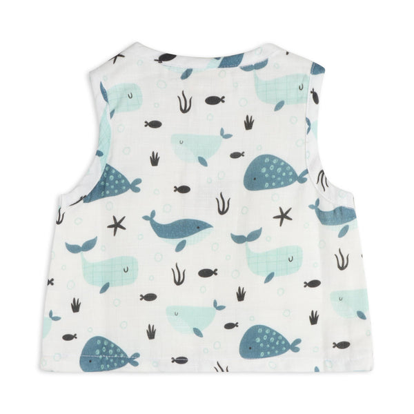 Whales Top + Shorts Baby Set - DIGS