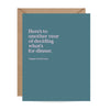 What's for Dinner Anniversary Card - DIGS