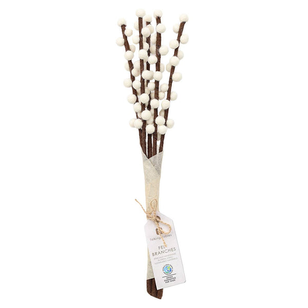 White Felt Branches 5 Pack - DIGS