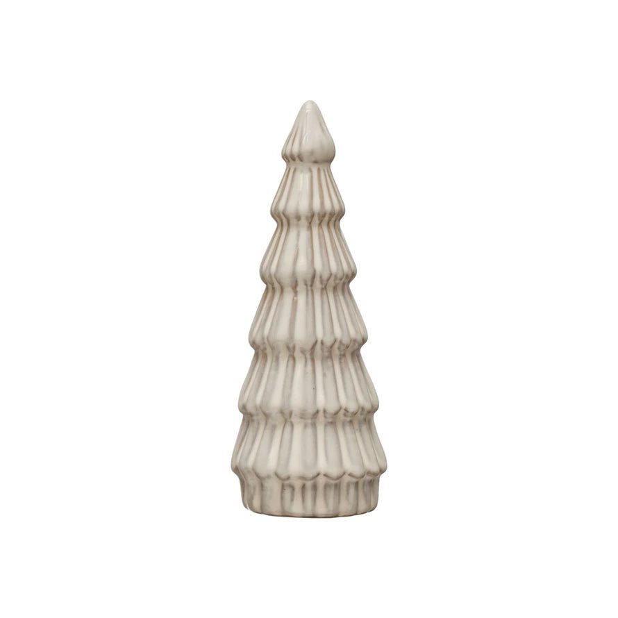 White Reactive Glaze Stoneware Tree - DIGS