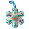 White Snowflake Embroidered Ornament - DIGS