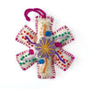 White Snowflake Embroidered Ornament - DIGS