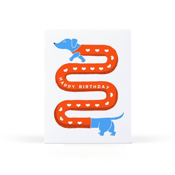 Wiener Dog Birthday Card - DIGS