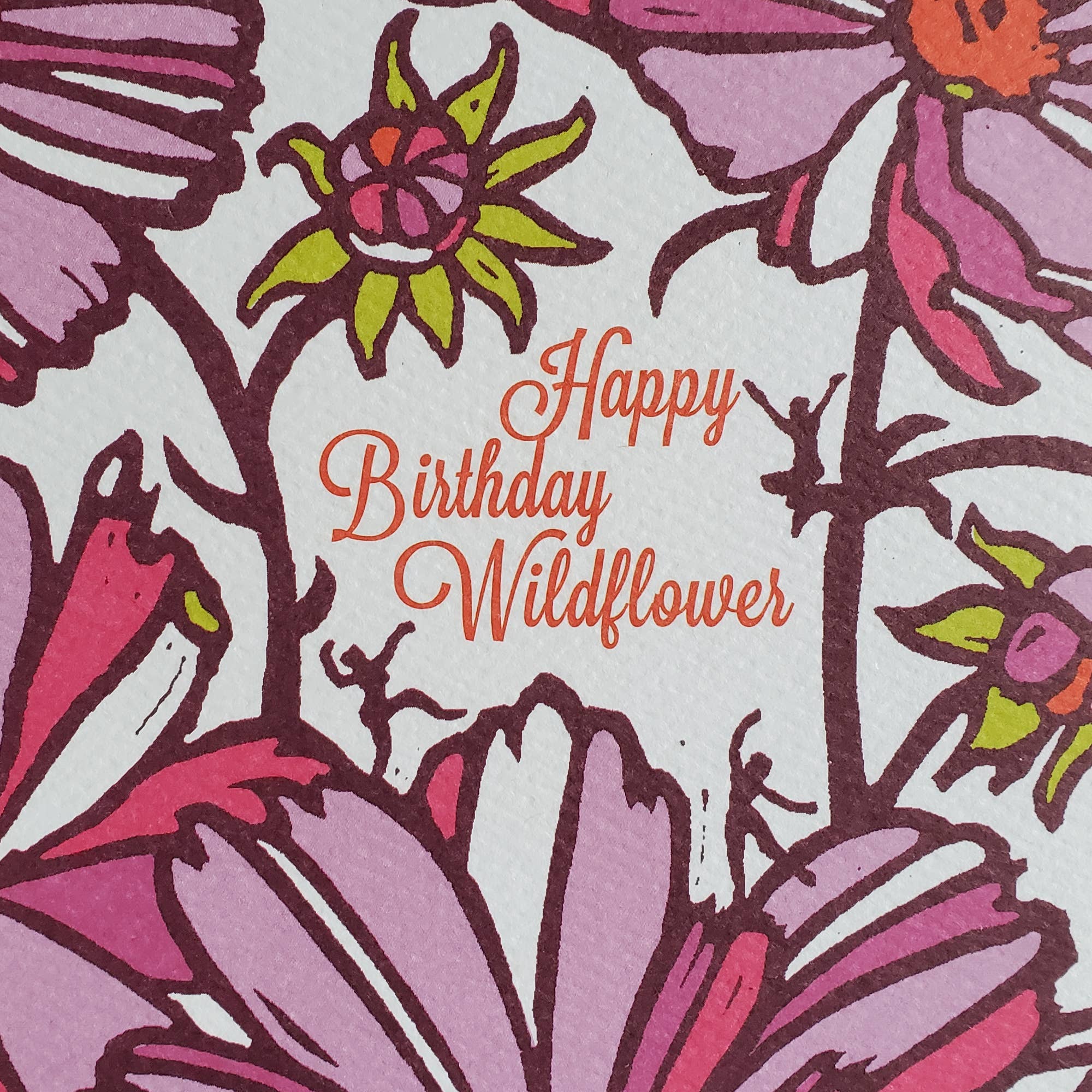 Wildflower Happy Birthday Card - DIGS