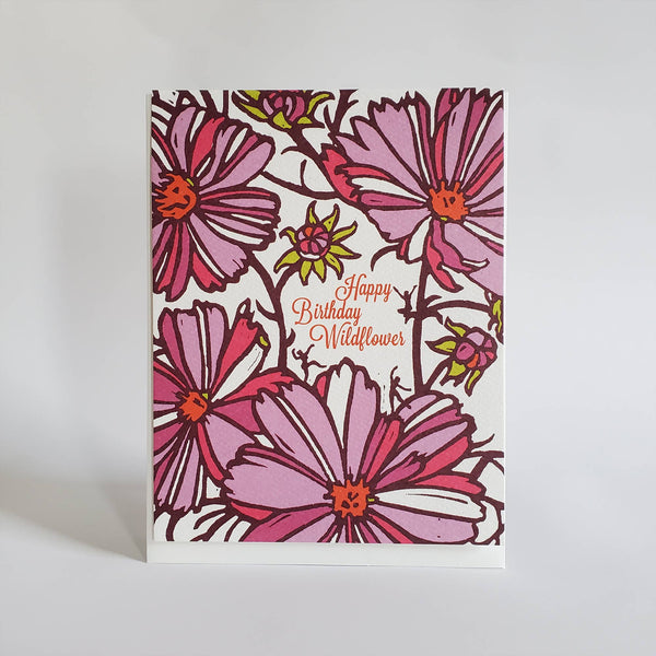 Wildflower Happy Birthday Card - DIGS