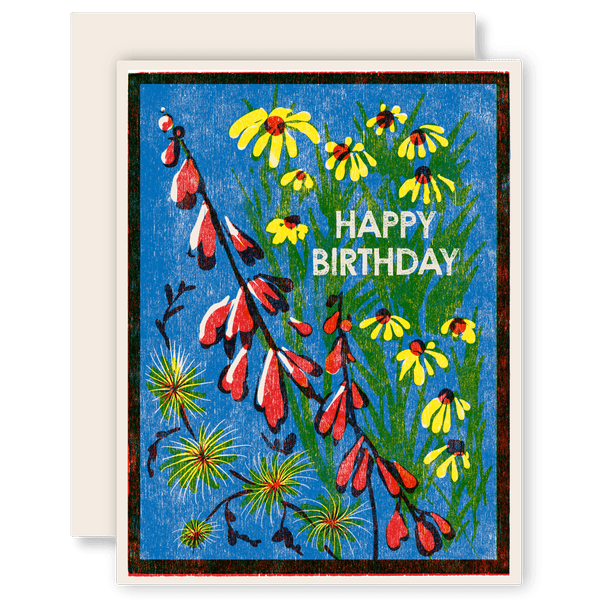 Wildflowers Birthday Card - DIGS