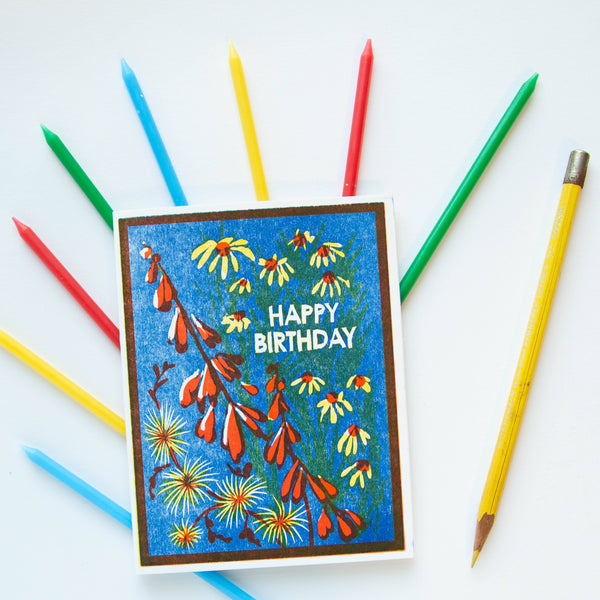 Wildflowers Birthday Card - DIGS