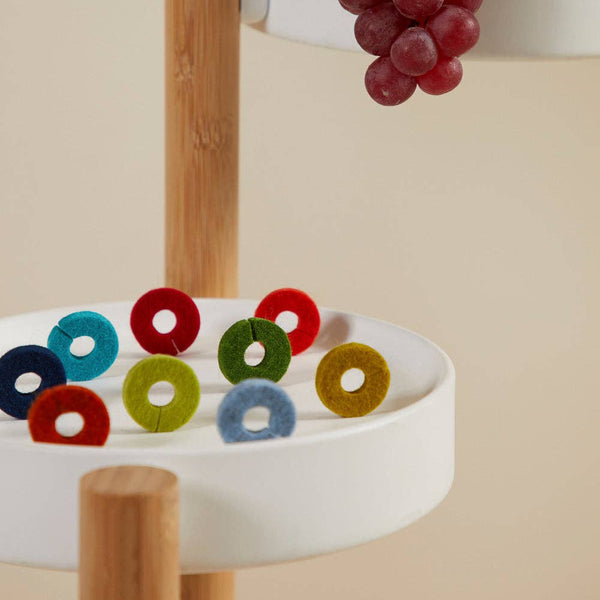 Wine - O's Merino Wool Felt Wine Markers: Paradise - DIGS