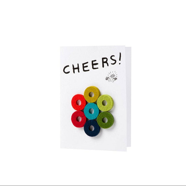 Wine - Ote's Merino Wool Felt Wine Markers: Cheers - DIGS