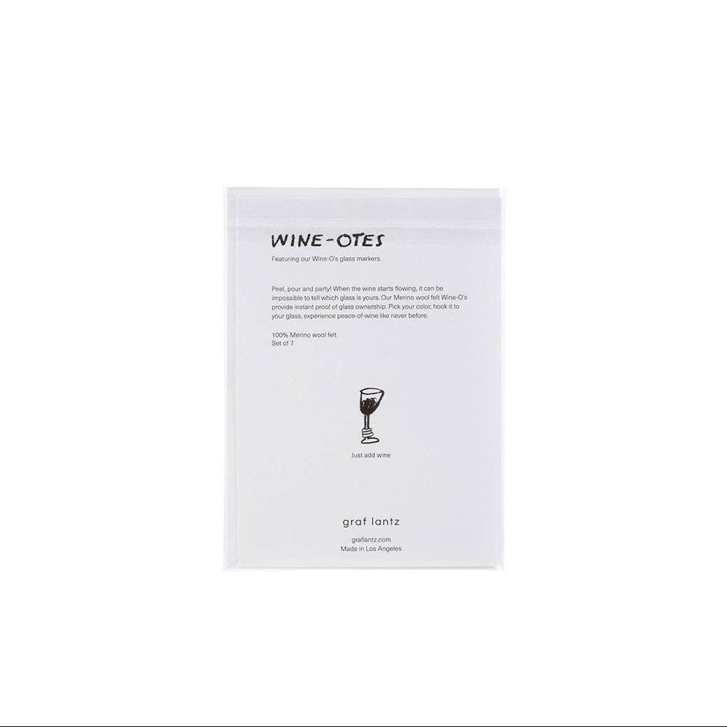 Wine - Ote's Merino Wool Felt Wine Markers: Cheers - DIGS