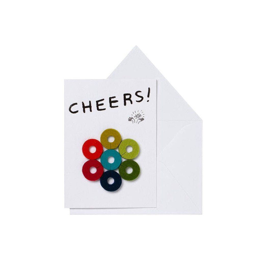 Wine - Ote's Merino Wool Felt Wine Markers: Cheers - DIGS