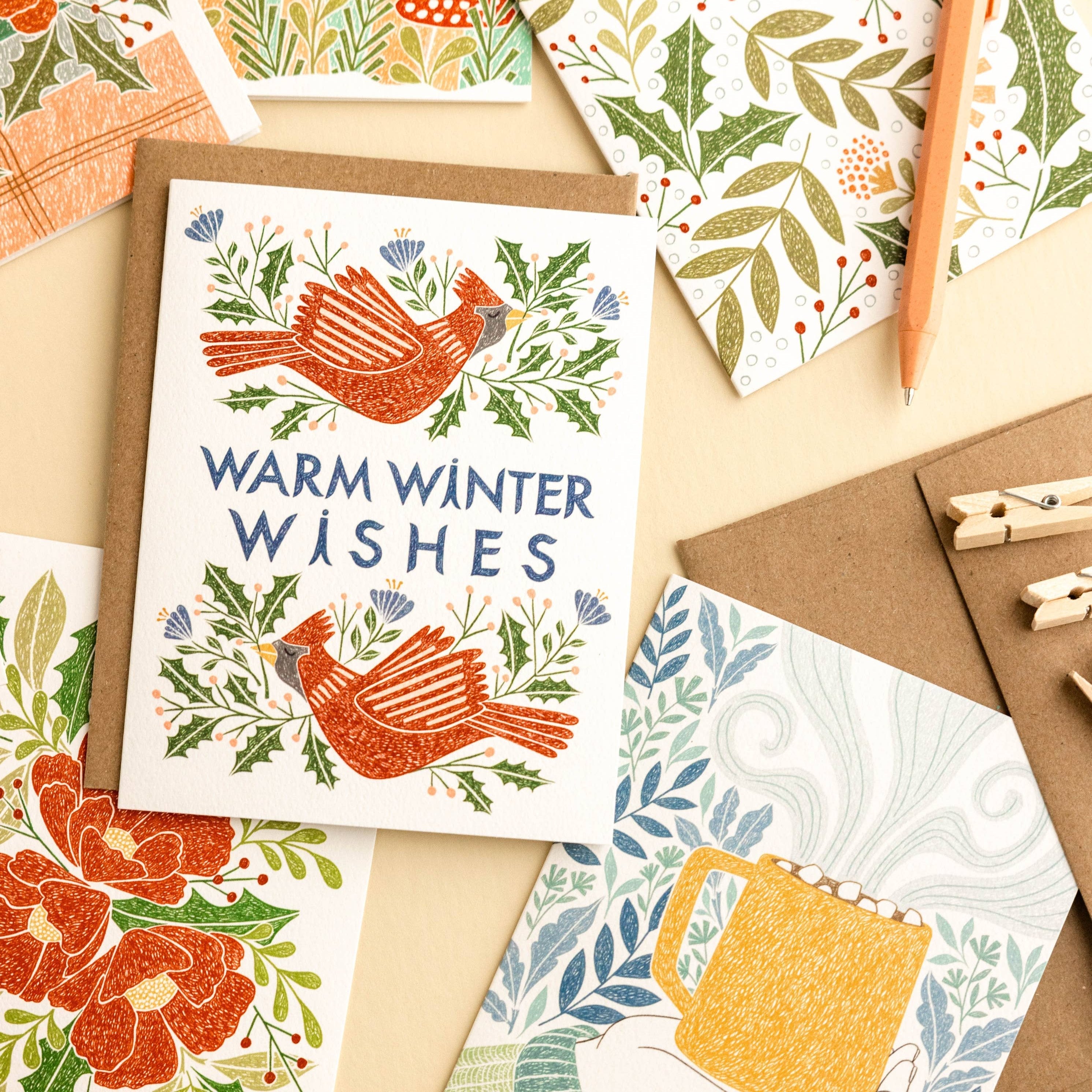 Winter Cardinals Card Box Set - DIGS