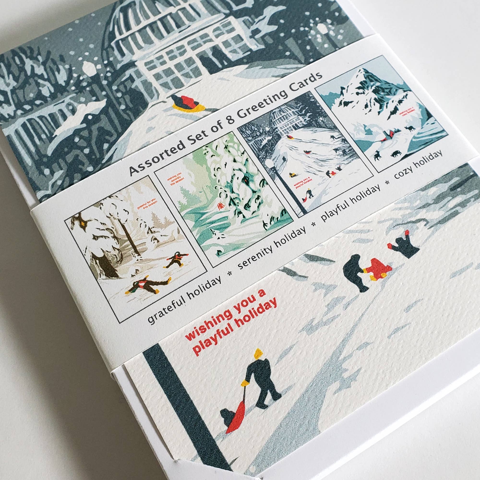 Winter Landscape Scenes Holiday Cards: Set of 8 - DIGS