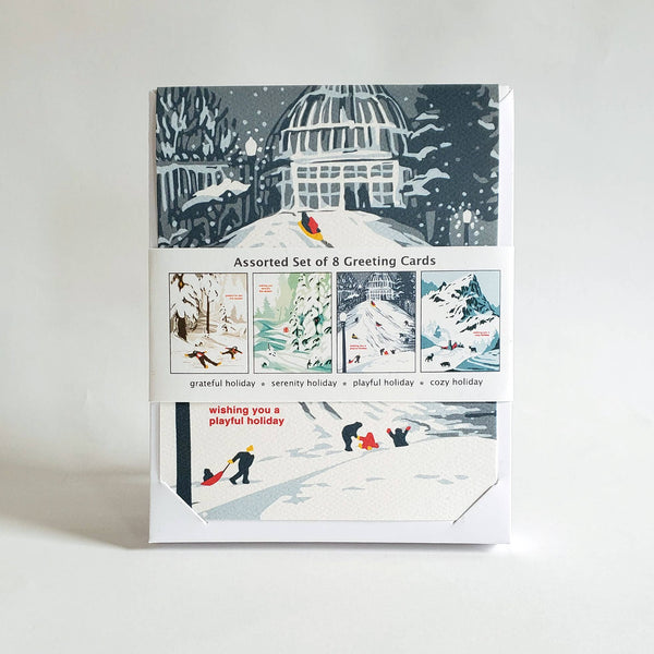 Winter Landscape Scenes Holiday Cards: Set of 8 - DIGS