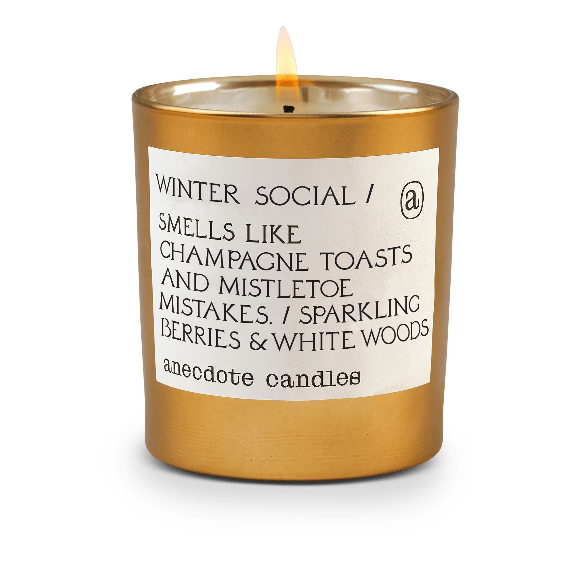 Winter Social Gold Tumbler Candle - DIGS