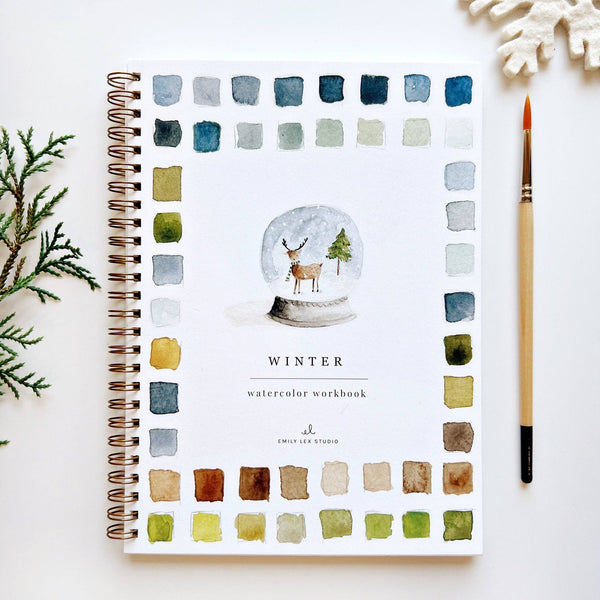 Winter Watercolor Workbook - DIGS