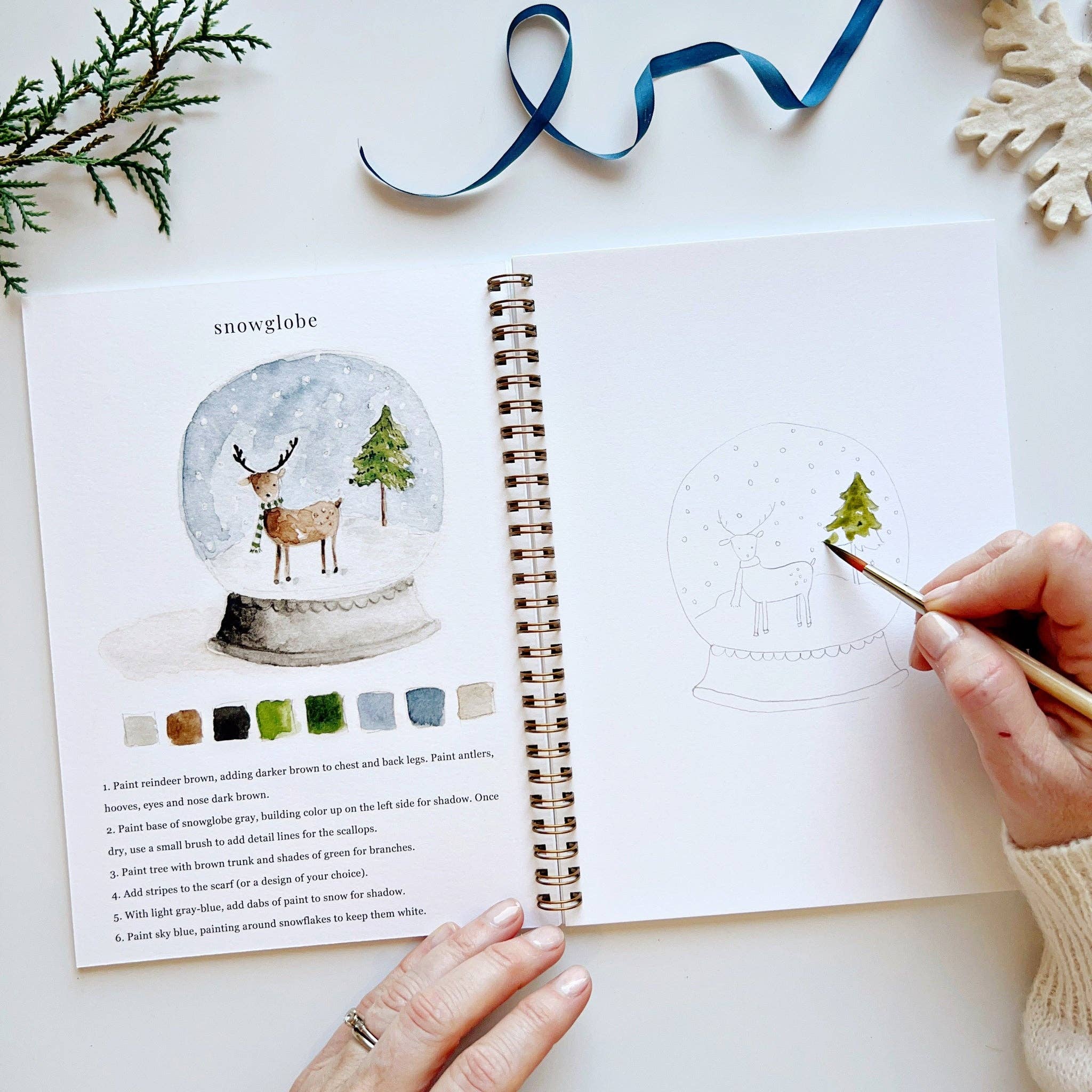 Winter Watercolor Workbook - DIGS