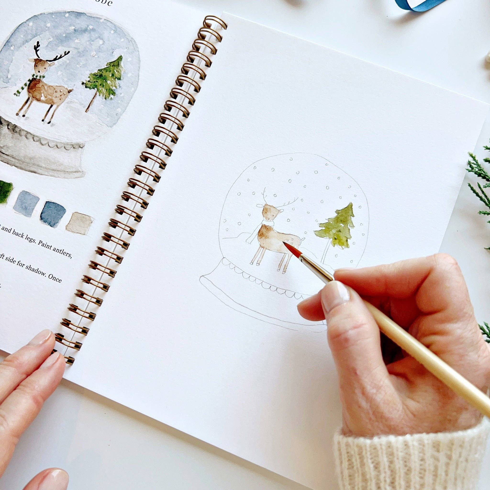 Winter Watercolor Workbook - DIGS