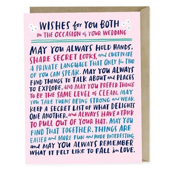 Wishes For You Both Wedding Card - DIGS