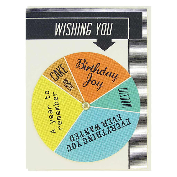 Wishing You Spinner Birthday Card - DIGS