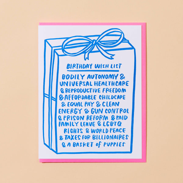 Woke Wish List Birthday Card - DIGS