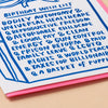 Woke Wish List Birthday Card - DIGS
