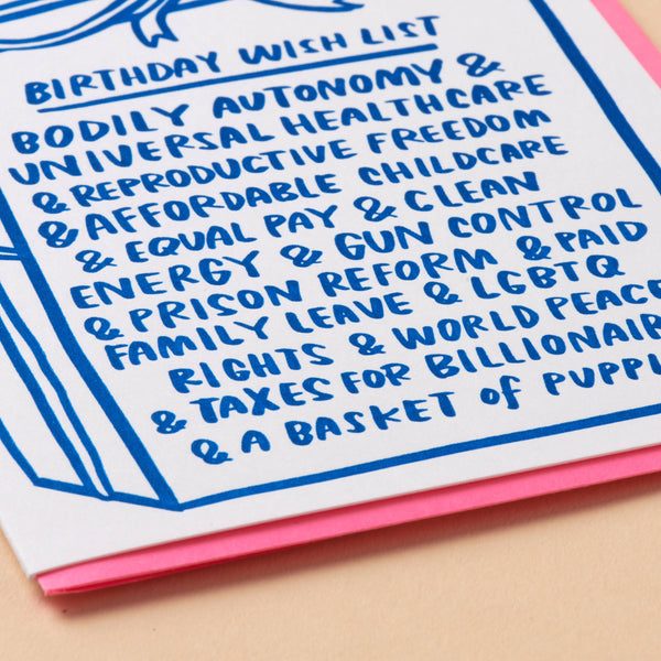 Woke Wish List Birthday Card - DIGS
