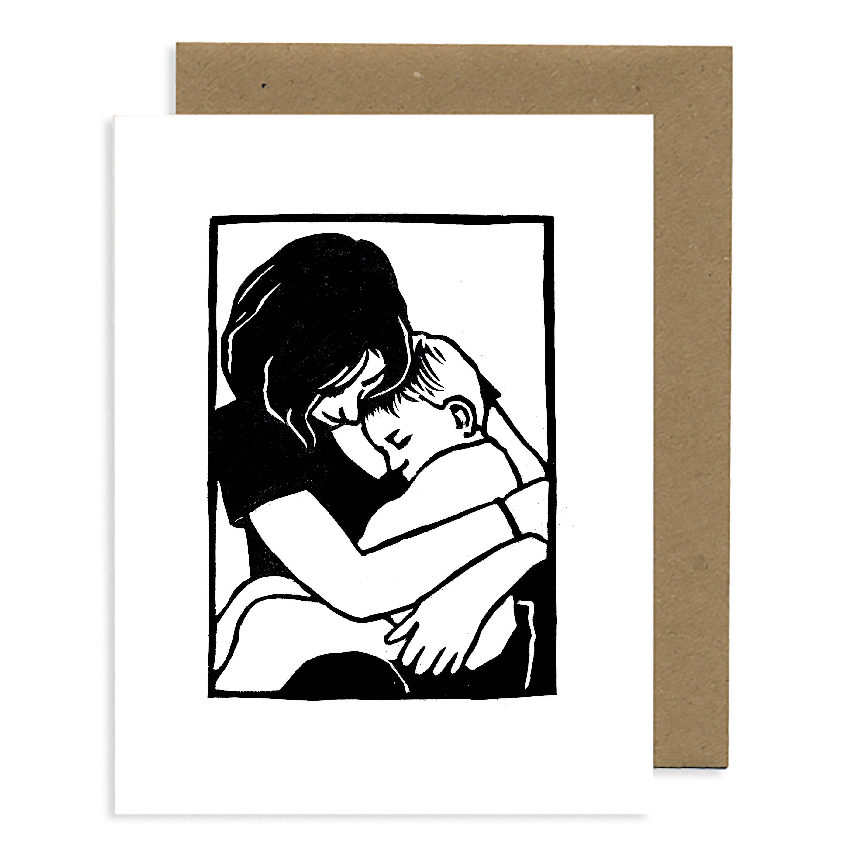Woman/Child Hug Mother's Day Card - DIGS