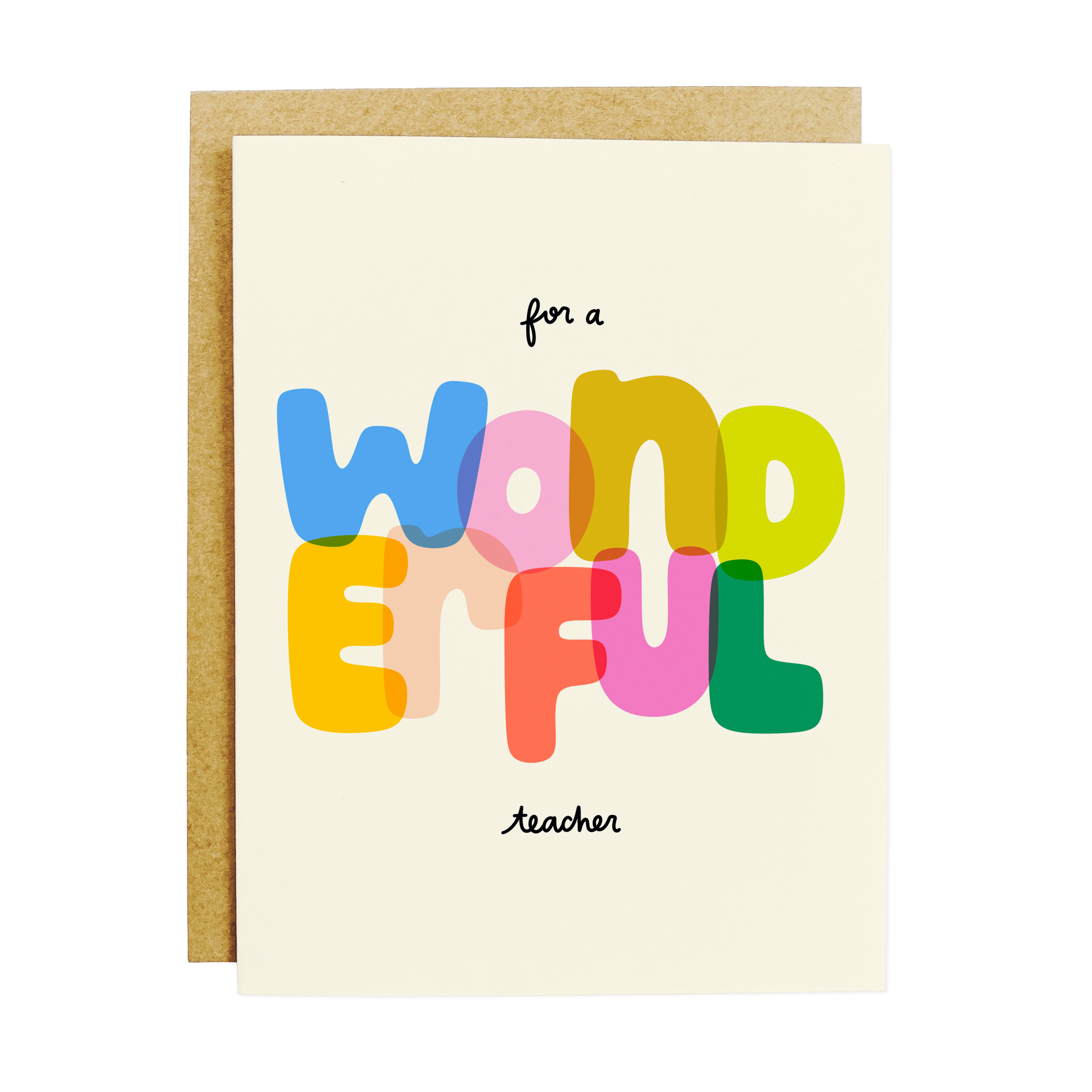 Wonderful Teacher Greeting Card - DIGS