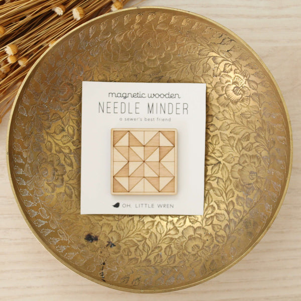 Wood Needle Minder: Quilt Block - DIGS