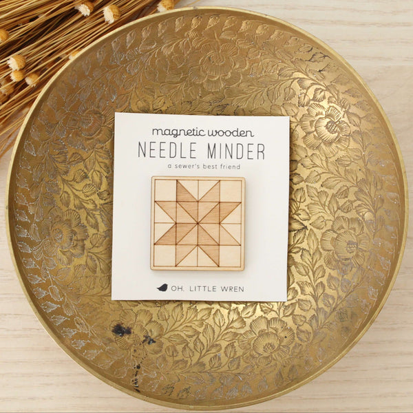 Wood Needle Minder: Quilt Block - DIGS