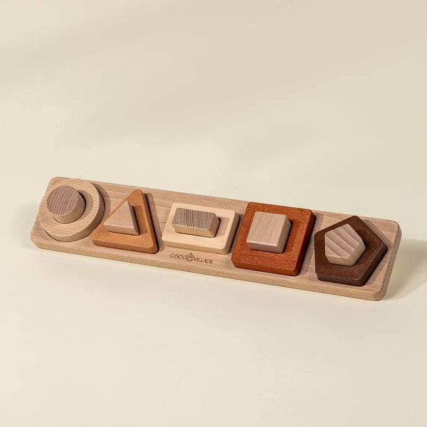 Wooden Shapes Learning Set - 10 pcs - DIGS