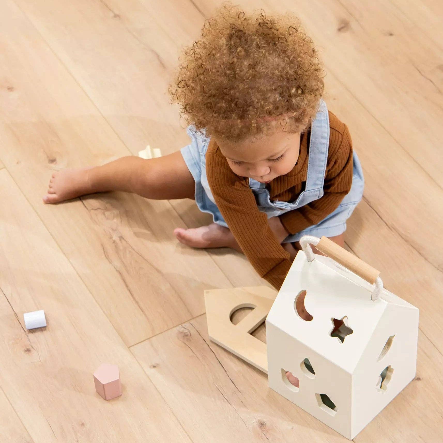Wooden Shapes Sorting House - DIGS