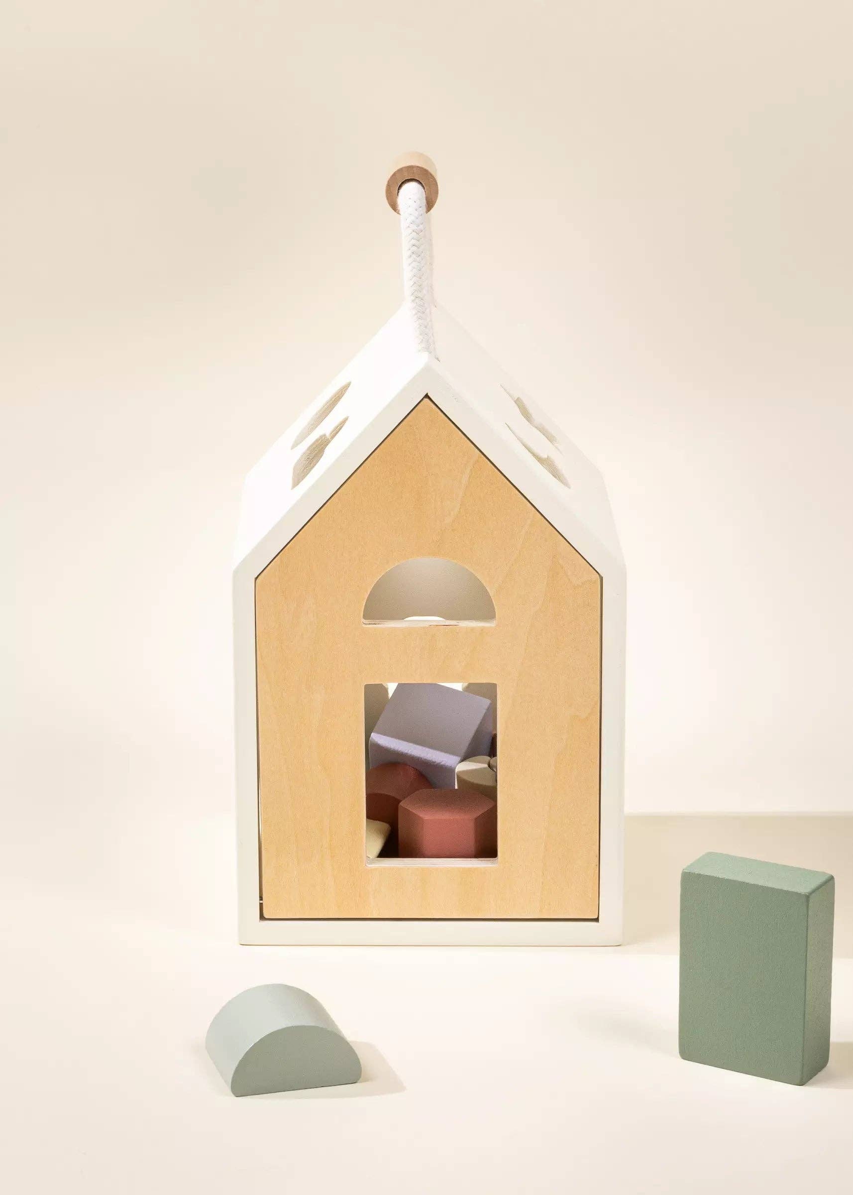 Wooden Shapes Sorting House - DIGS